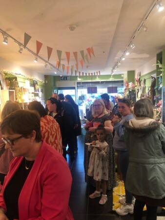 A full house in Snout Gifts and Homeware, Ballincollig, Cork for the book launch party of Curry, Chaos and Love by Elizabeth O'Brien