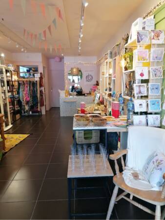 Book launch preparations in Snout for the memoir Curry, Chaos and Love - the story of an Irish girl's life-changing journey to India by Elizabeth O'Brien