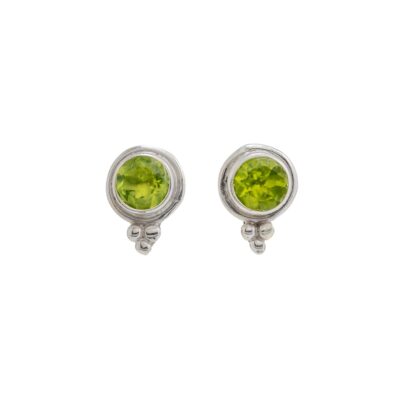 Grace Peridot Stud Earrings