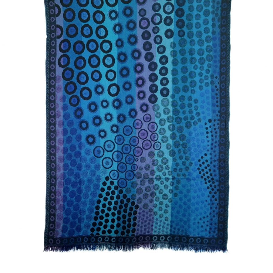 Kandinsky Merino Wool Shawl by Caraliza Designs