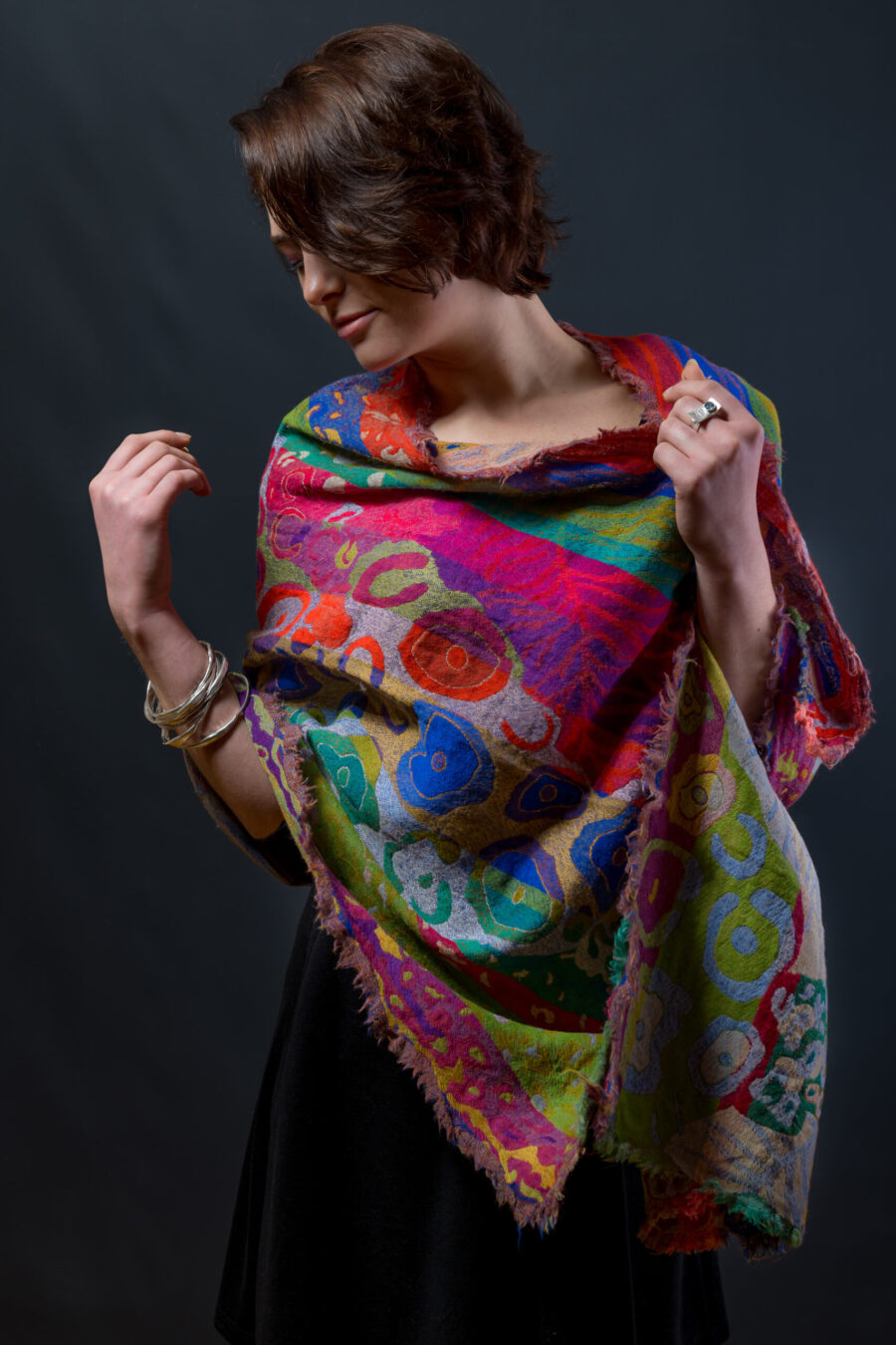 Merino wool shawl by Caraliza Designs