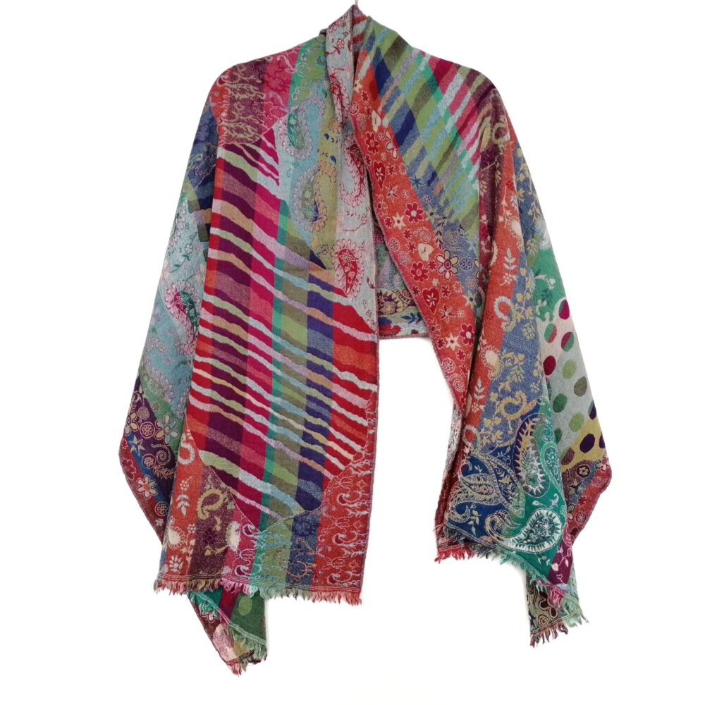 Perfect Joy Merino Wool Shawl by Caraliza Designs