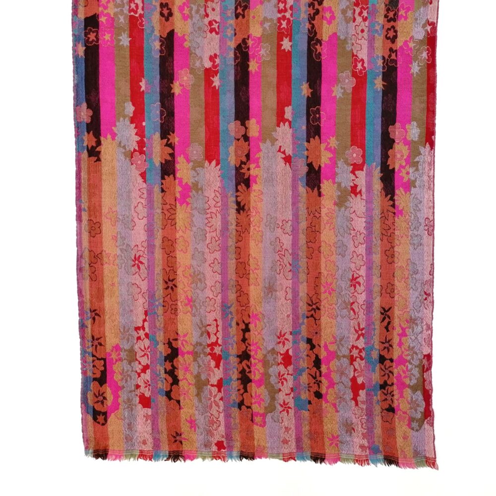 Flowers and Petals Merino Wool Shawl by Caraliza Designs