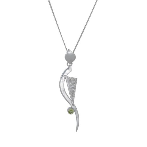Chase Your Dreams Peridot Pendant Irish jewellery ethically handcrafted in sterling silver by Caraliza Designs