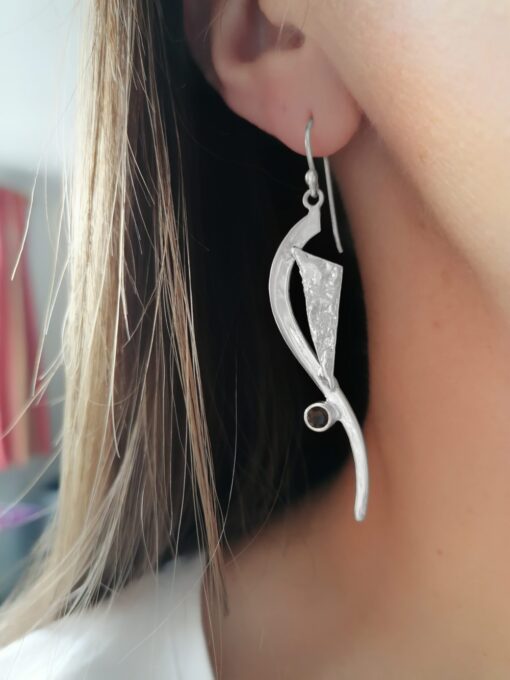 "Chase Your Dreams" Smoky Topaz Earrings - Image 2