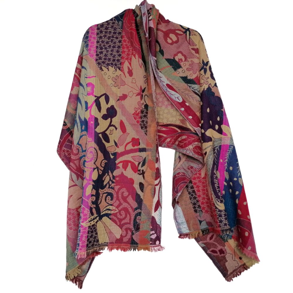 Perfect Plumage Merino Wool Shawl by Caraliza Designs