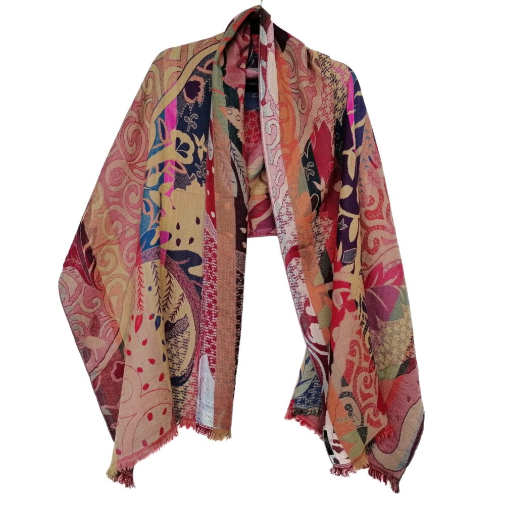 Perfect Plumage Merino Wool Shawl by Caraliza Designs